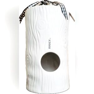 Rae Dunn “Knock.” Woodgrain Birdhouse…